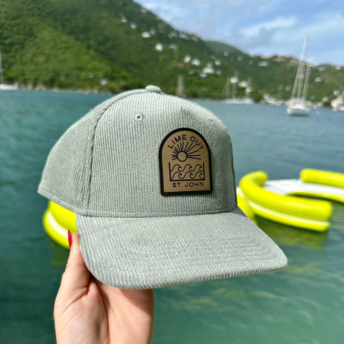 Leather Patch Cord Hat