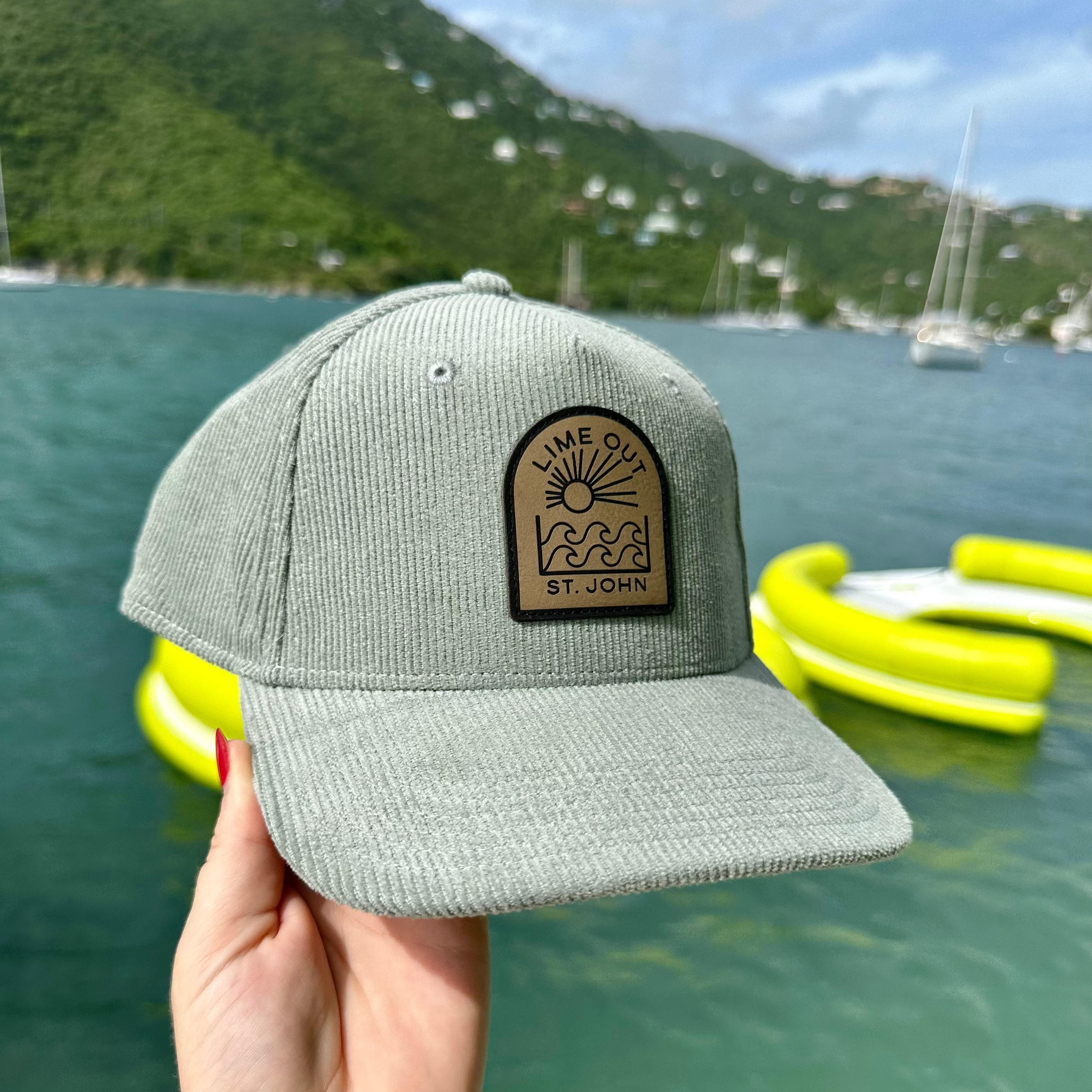 Leather Patch Cord Hat