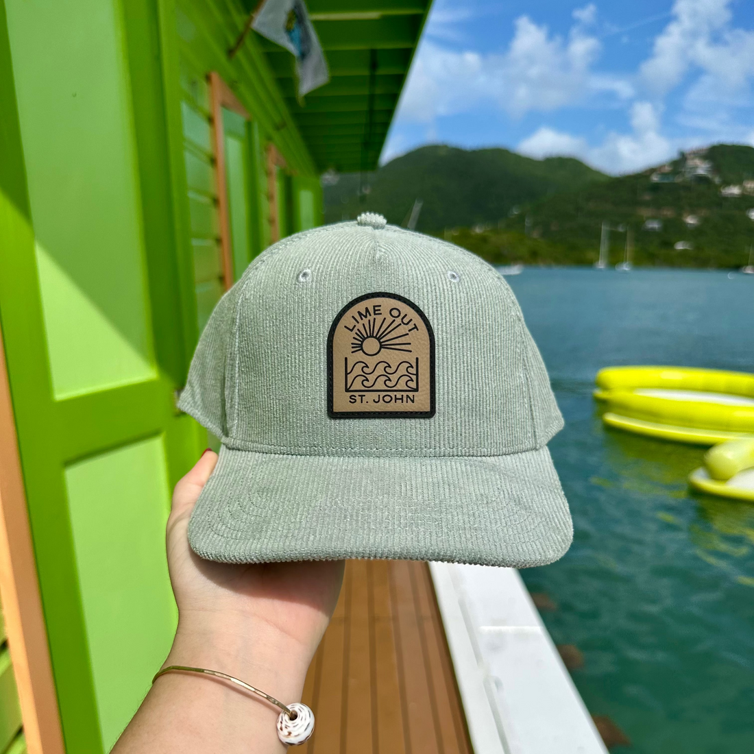 Leather Patch Cord Hat