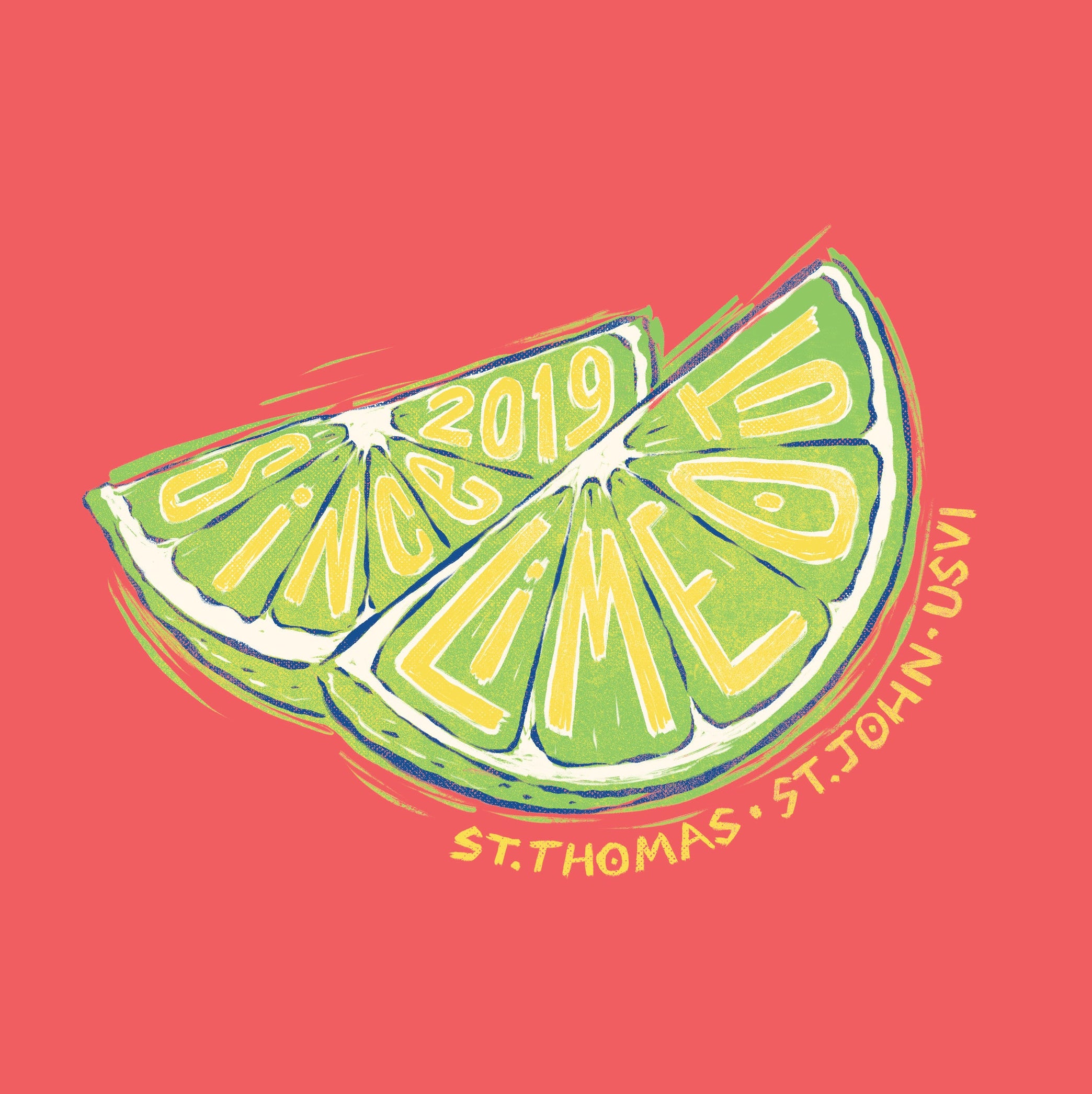 Double Lime Wedge Tee
