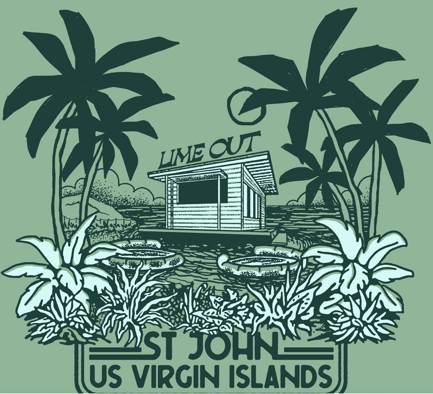 LO Tropics Ladies Crop - STJ