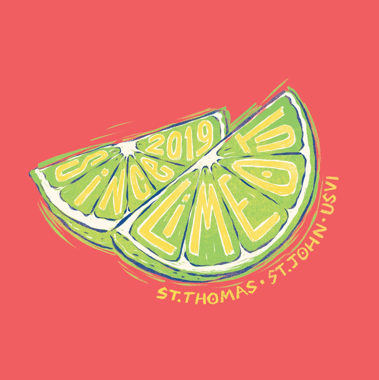 Double Lime Wedge Tee